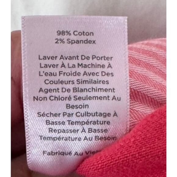 Talbots Flawless 4P Pedal Pusher Pink Jeans Shorts Capri Cotton Spandex - Picture 5 of 6